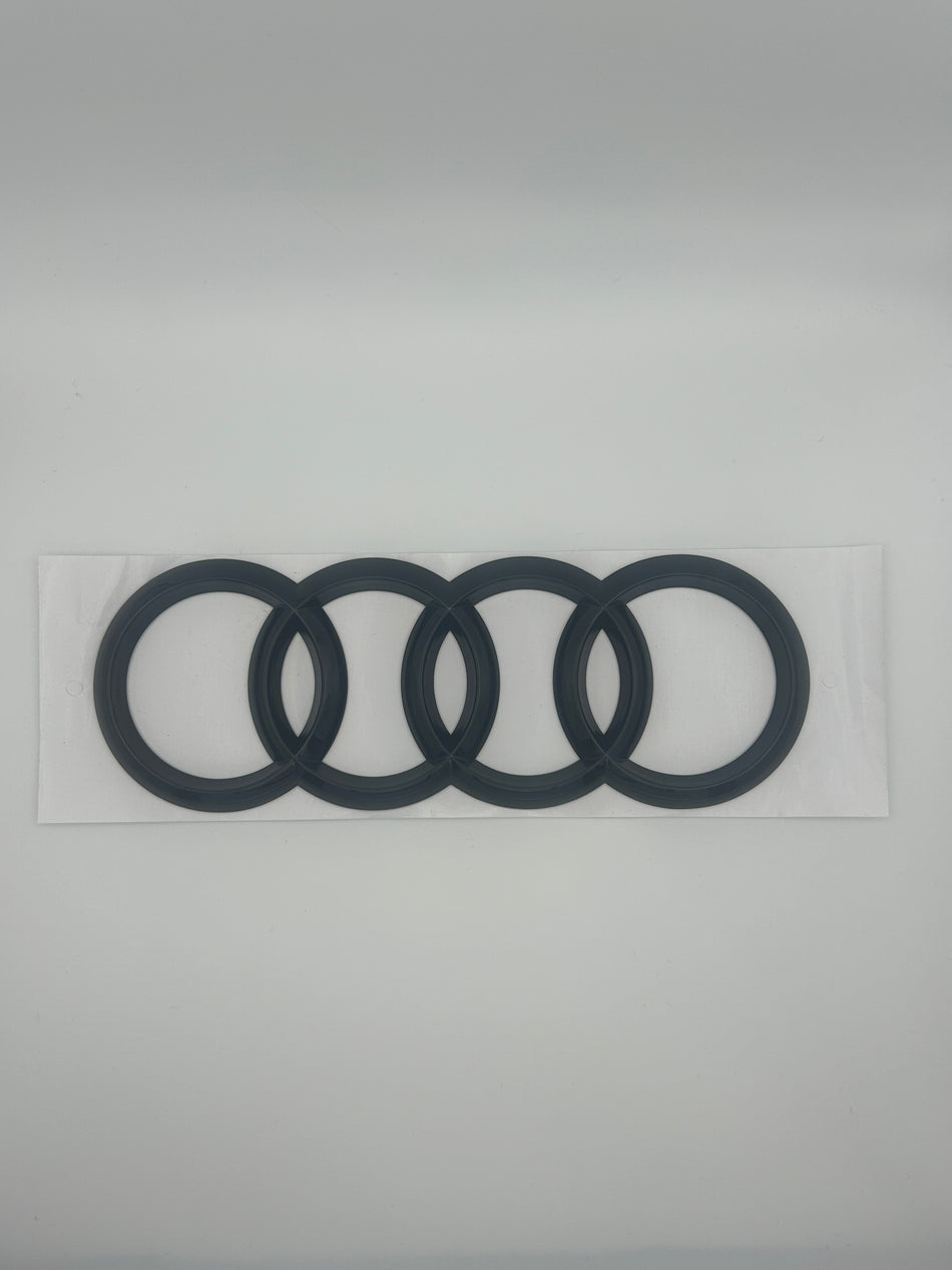 Audi Gloss Black Rings Emblem- 192mm