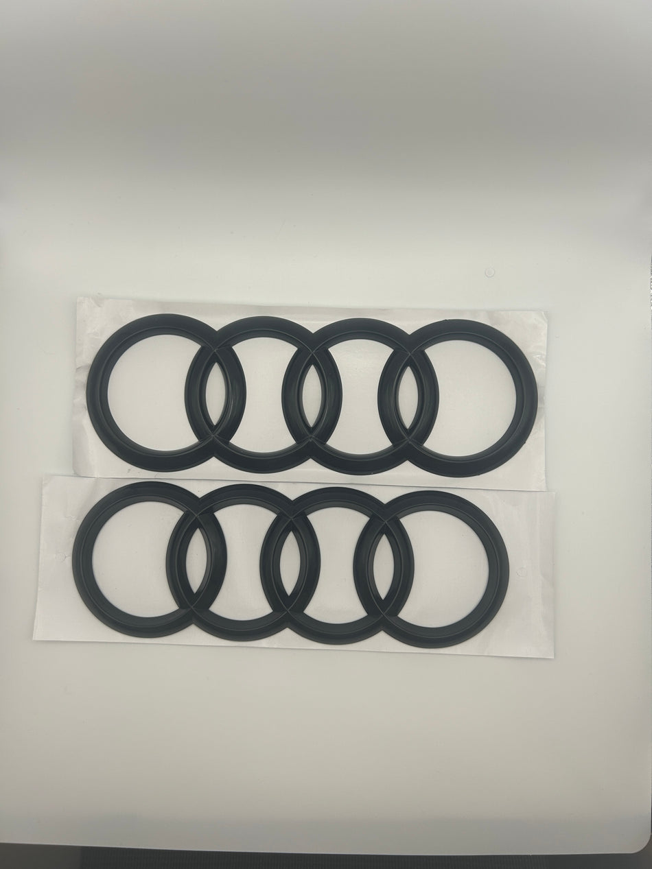 Audi Gloss Black Rings Emblem- 192mm