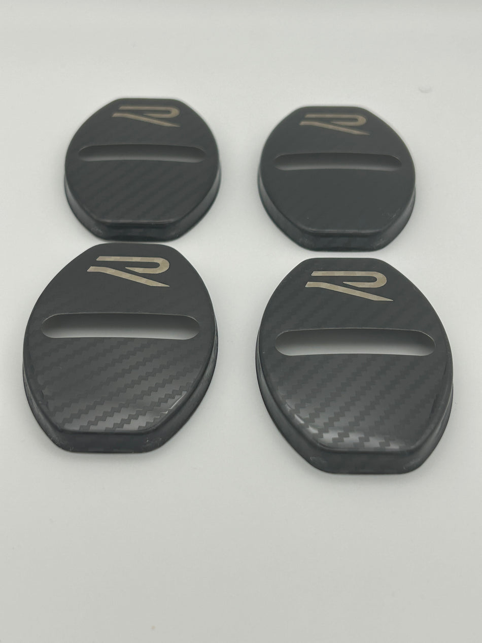 VW Door Lock Protector - R- Carbon Fibre