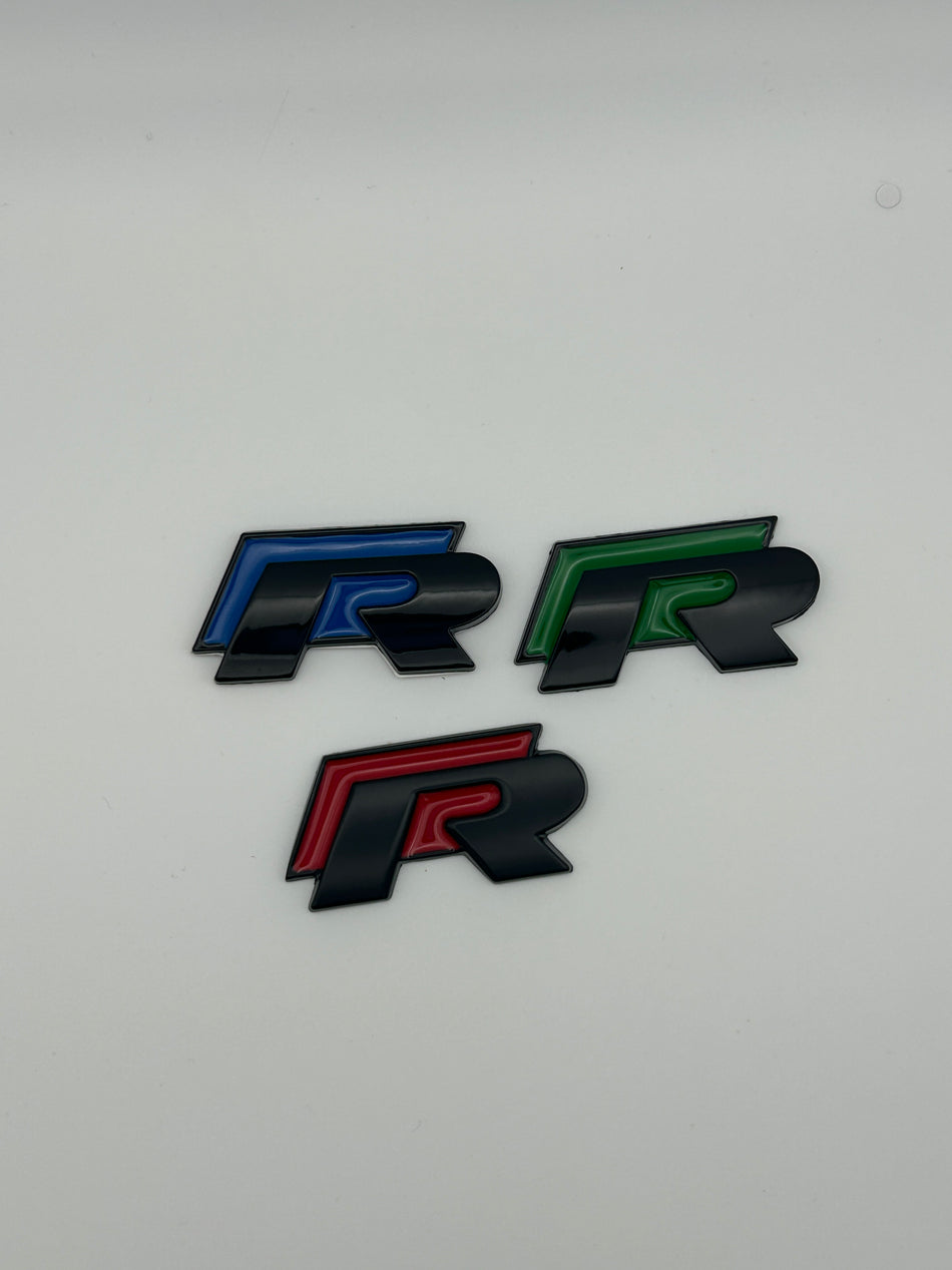 Volkswagen Pre Face Lift Emblem- Black and Red