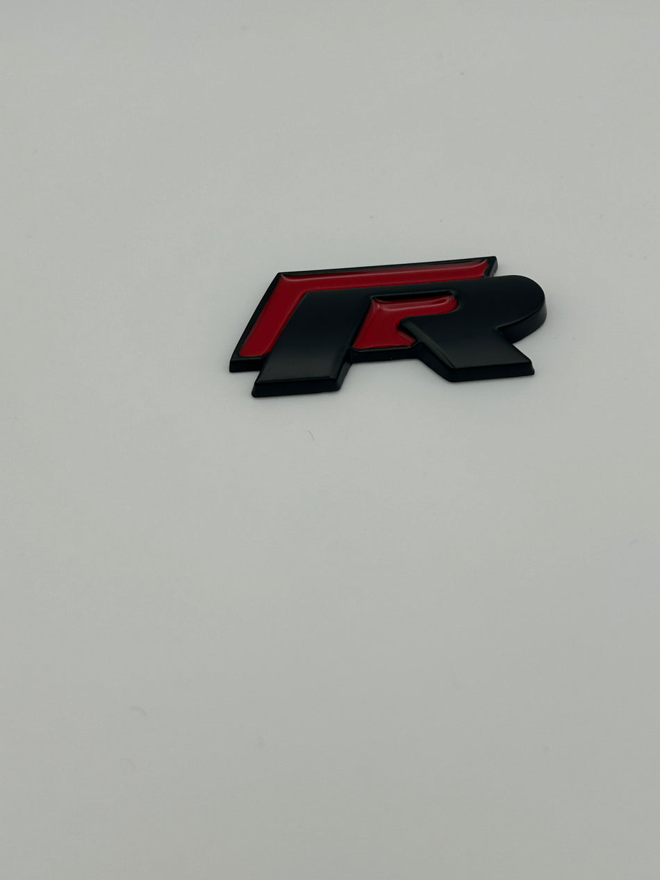 Volkswagen Pre Face Lift Emblem- Black and Red