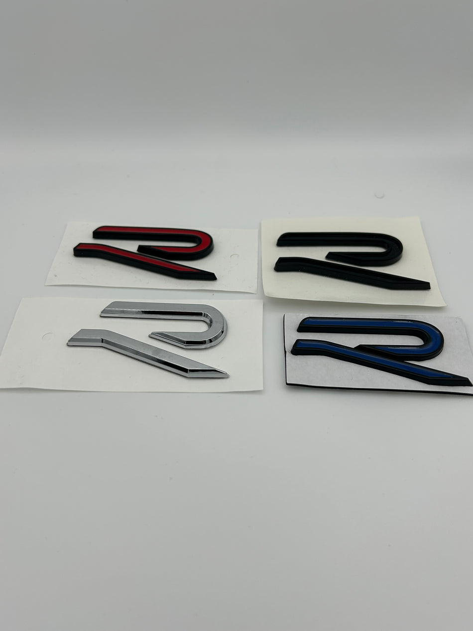 VW R Line R Emblem- Black