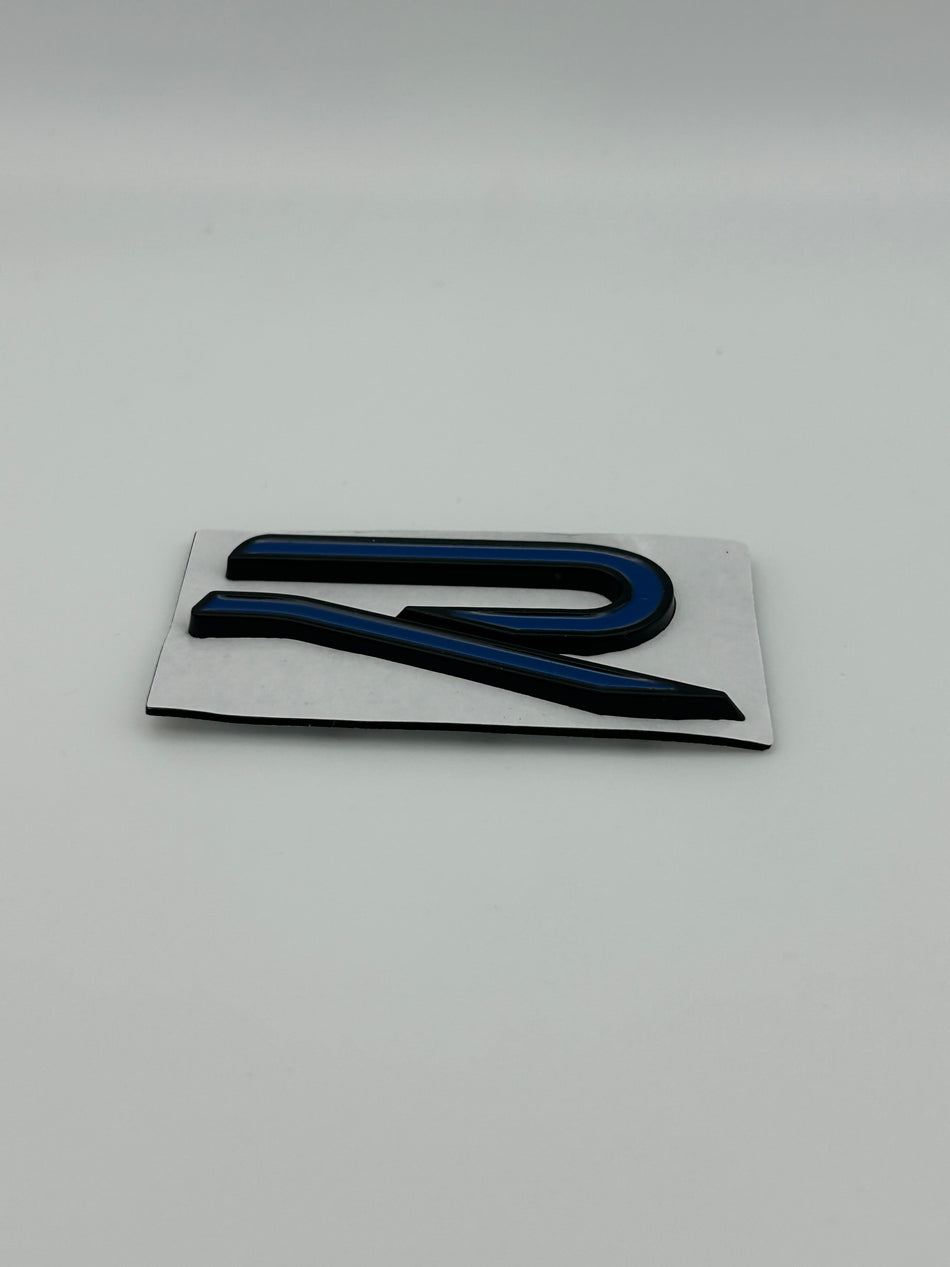 VW R Line R Emblem- Blue and Black