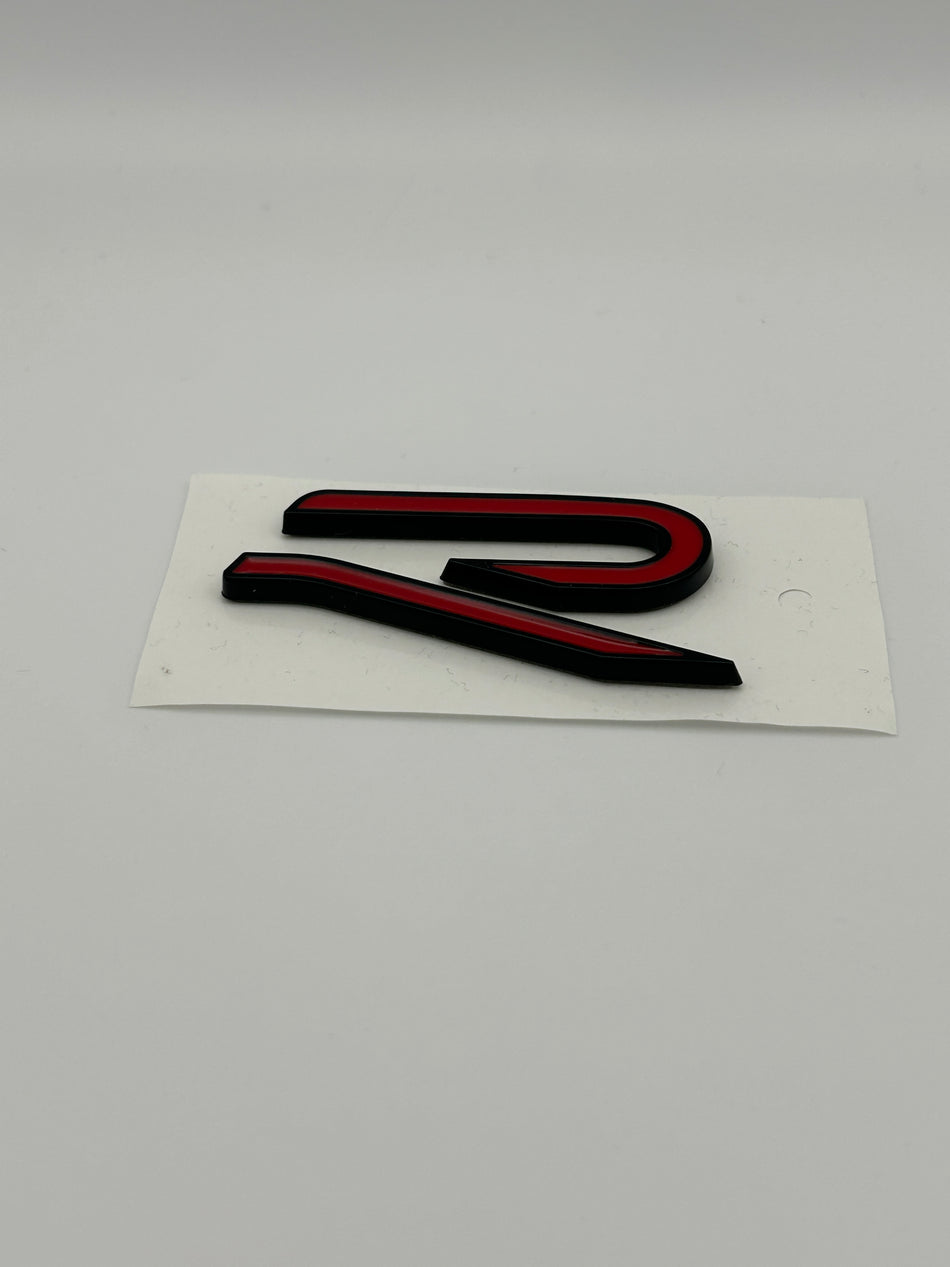 VW R Line R Emblem- Red and Black
