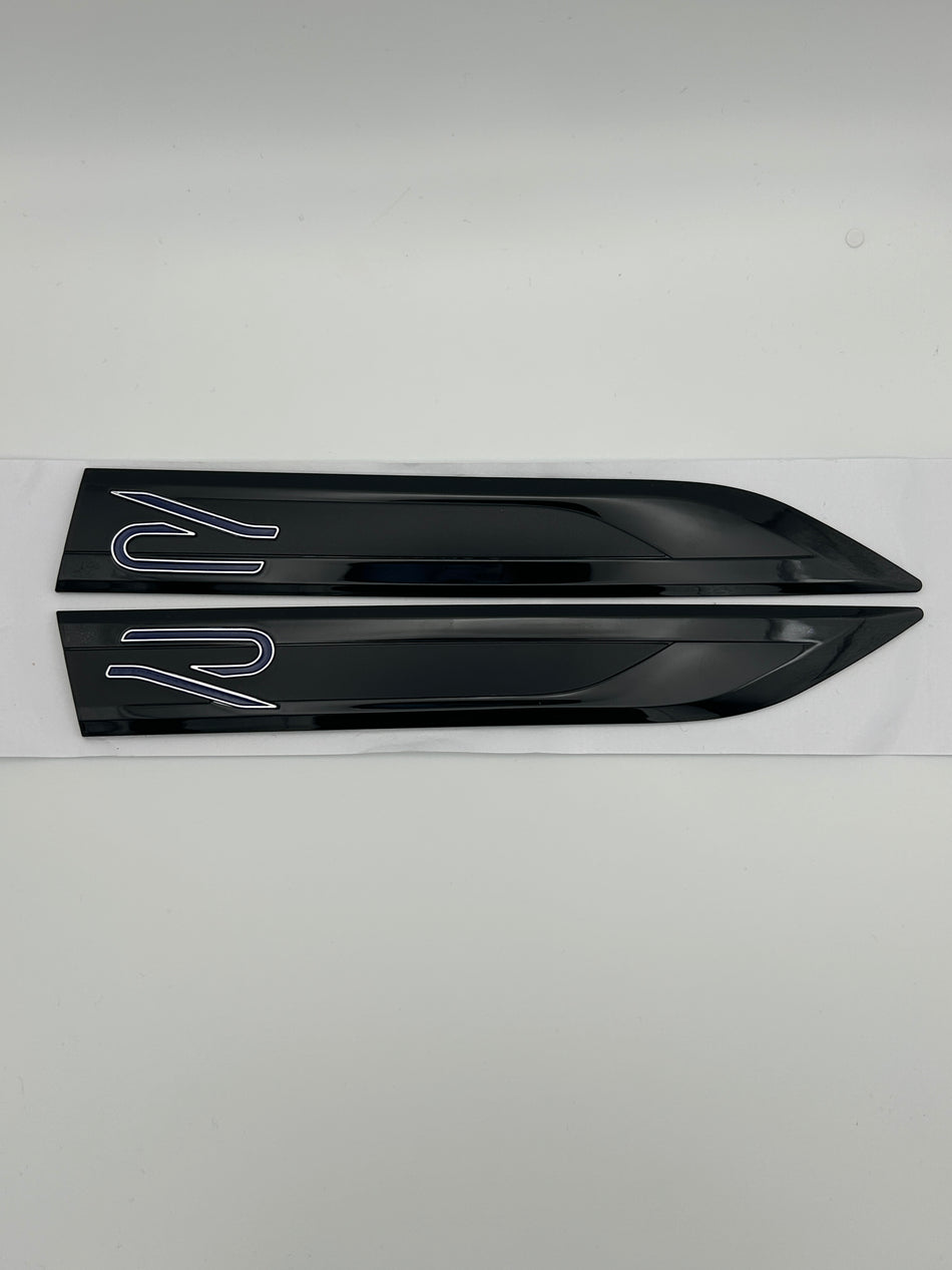 VW Fender Emblem- Blue and Silver
