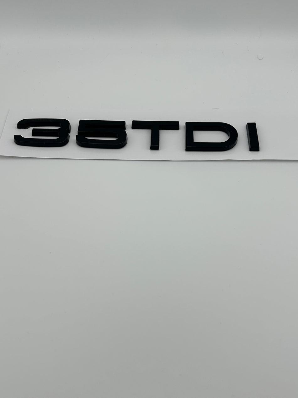 Audi TDI 35 Gloss Black Emblem