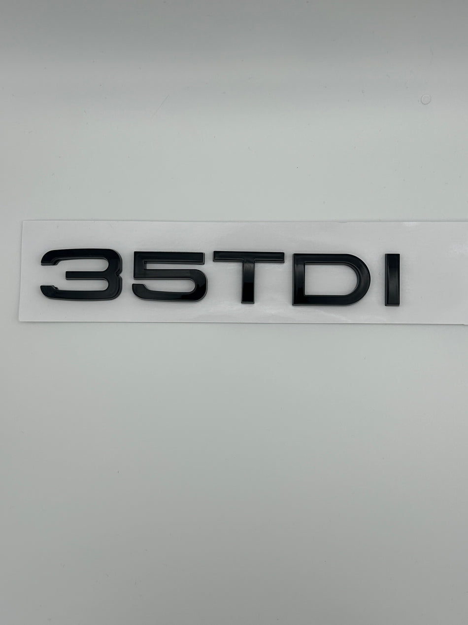 Audi TDI 35 Gloss Black Emblem