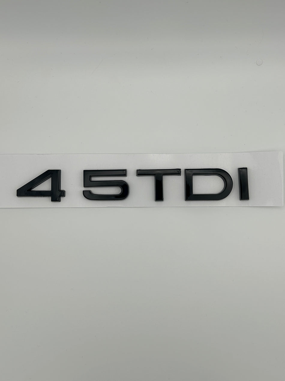 Audi TDI 45 Gloss Black Emblem