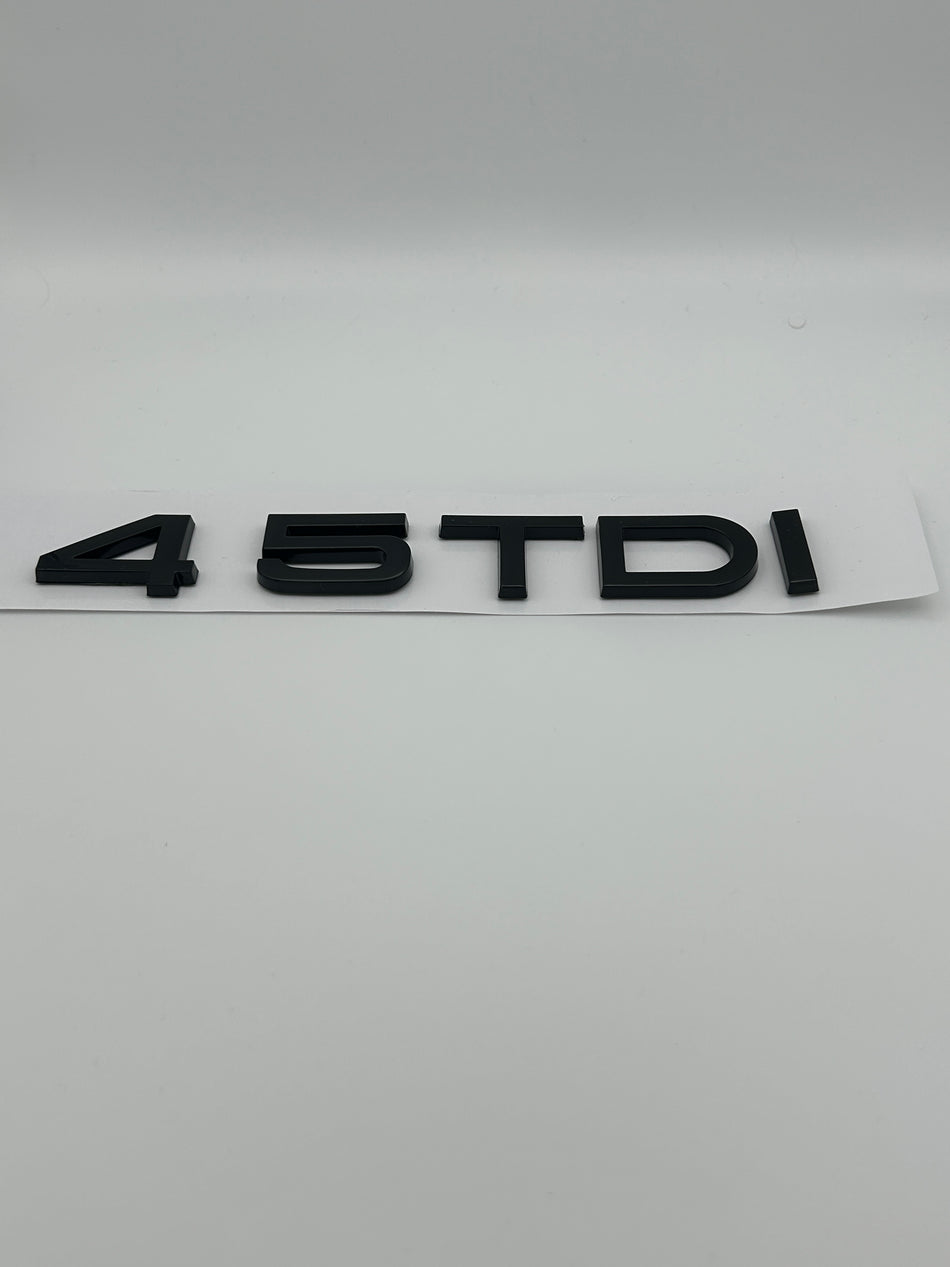 Audi TDI 45 Gloss Black Emblem