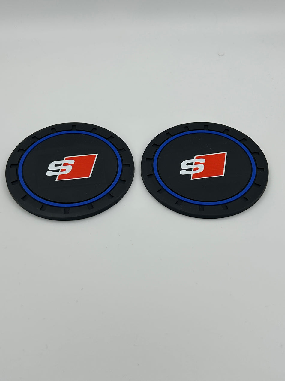 Audi S Line Rubber Water Coaster- Blue