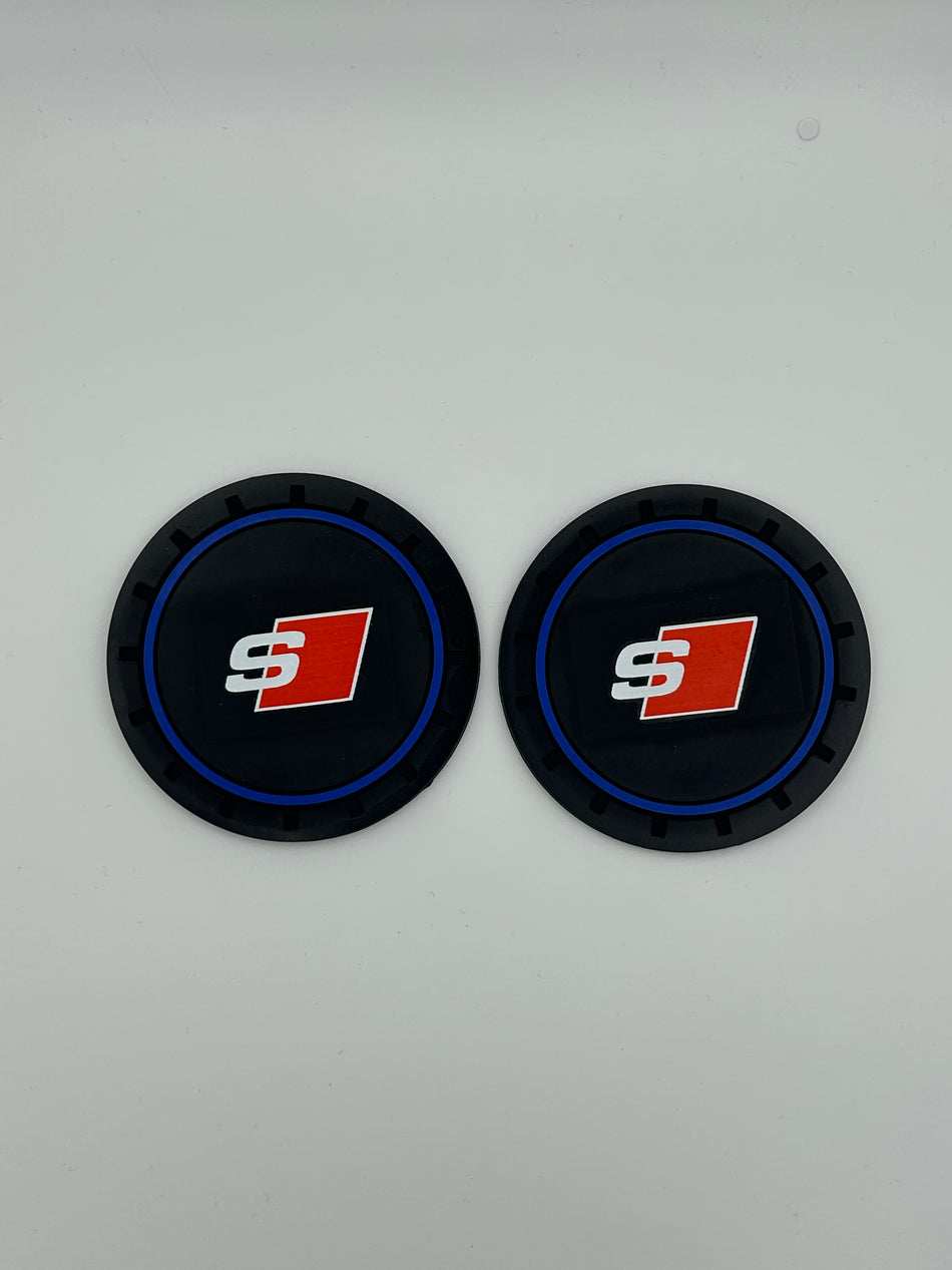 Audi S Line Rubber Water Coaster- Blue