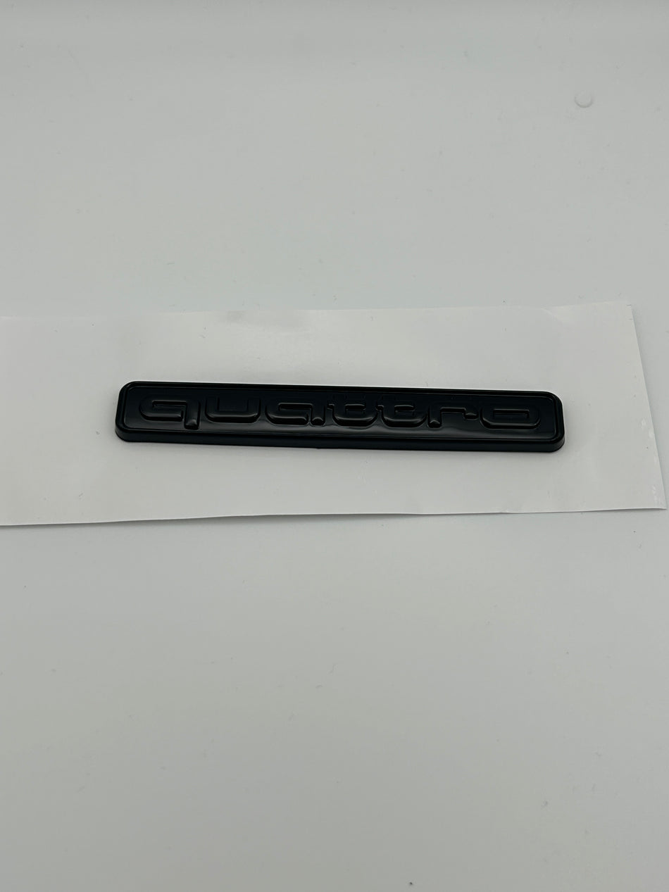 Audi Quattro Emblem- Black- Large
