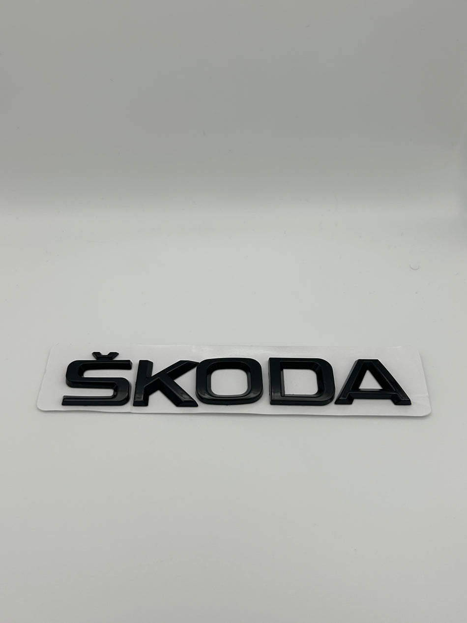 Skoda Emblem- Gloss Black- Small
