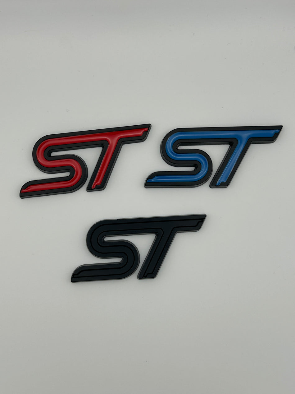Ford ST Emblem- Black- Front and Rear