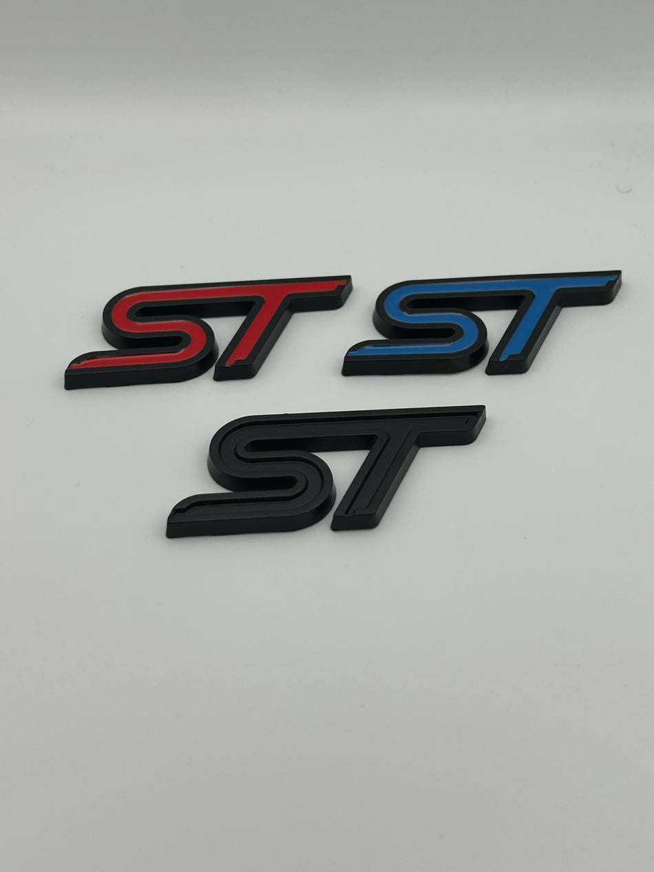 Ford ST Emblem- Black- Front and Rear