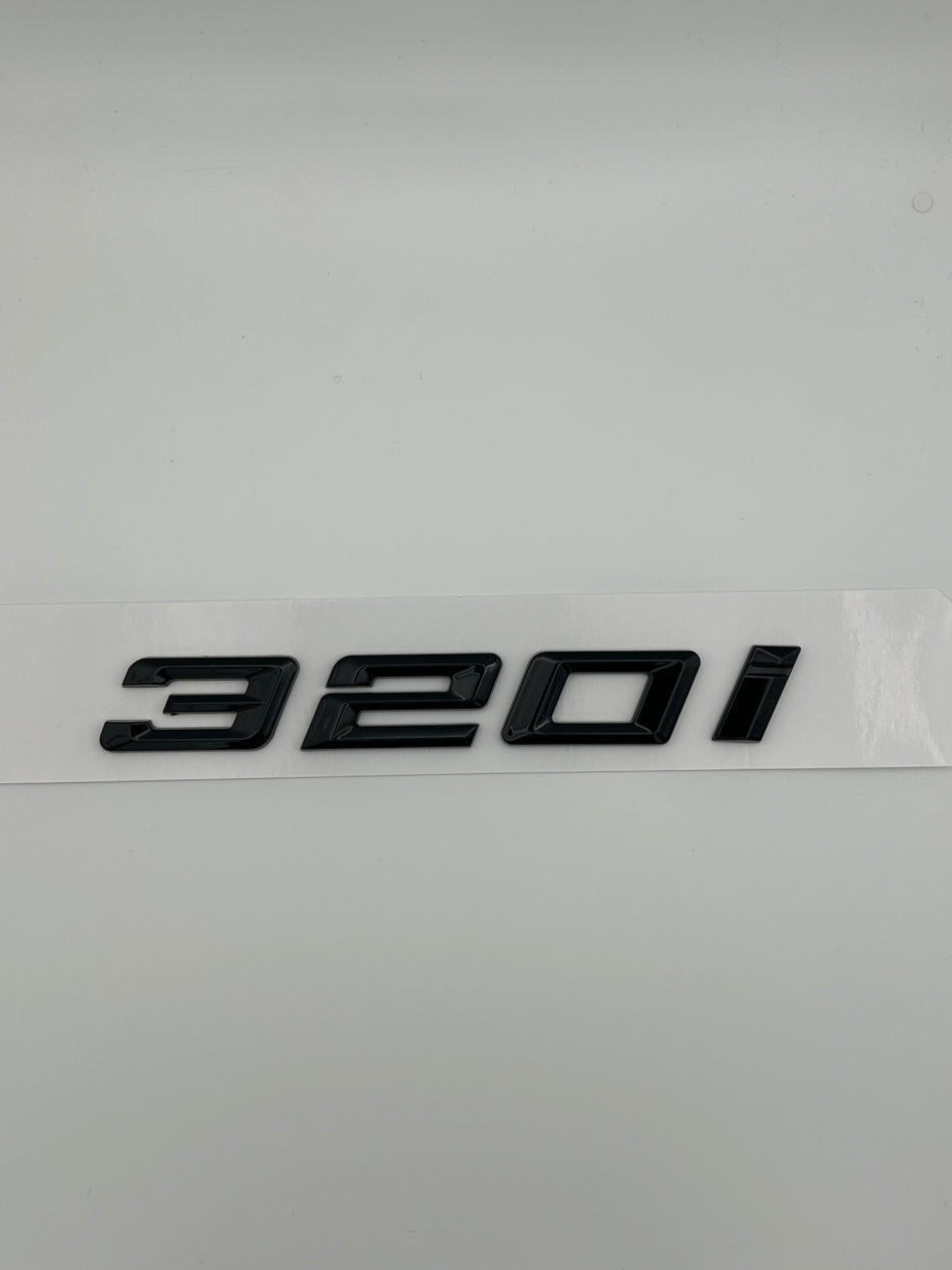 BMW 320i Emblem- Gloss Black