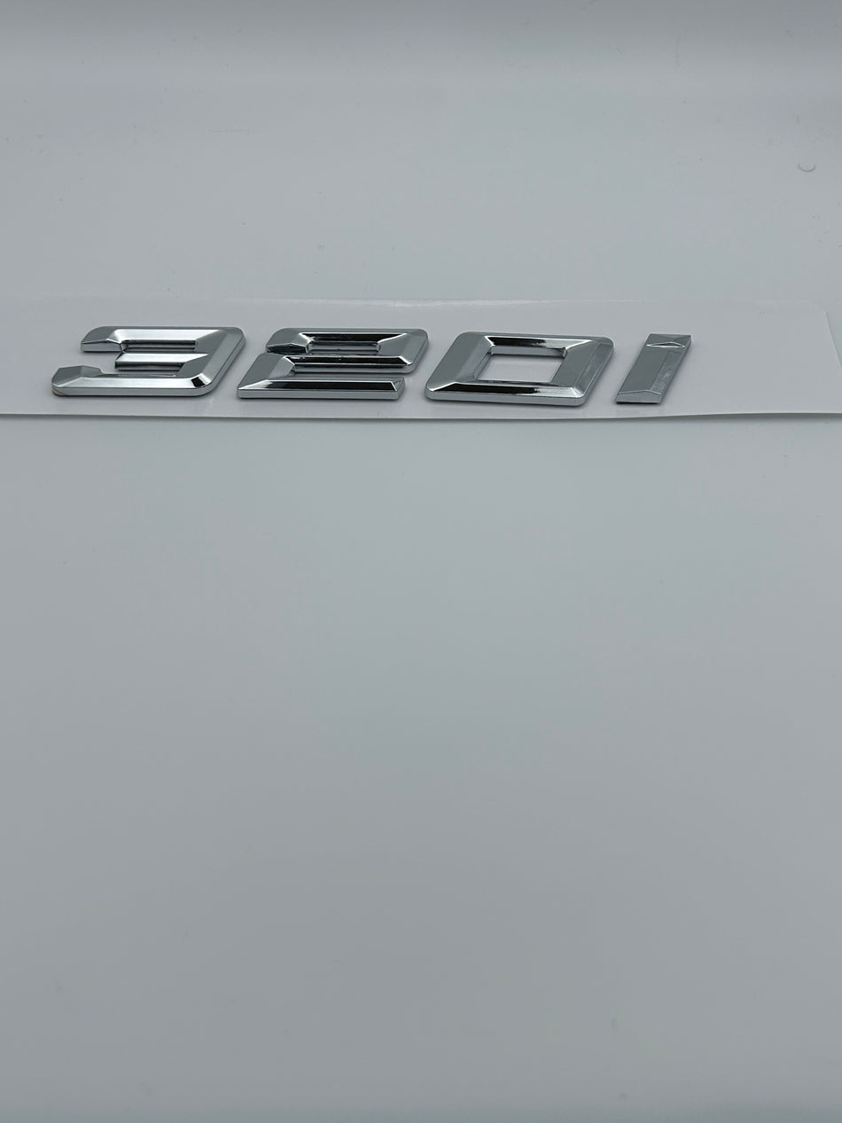 BMW 320i Emblem- Silver