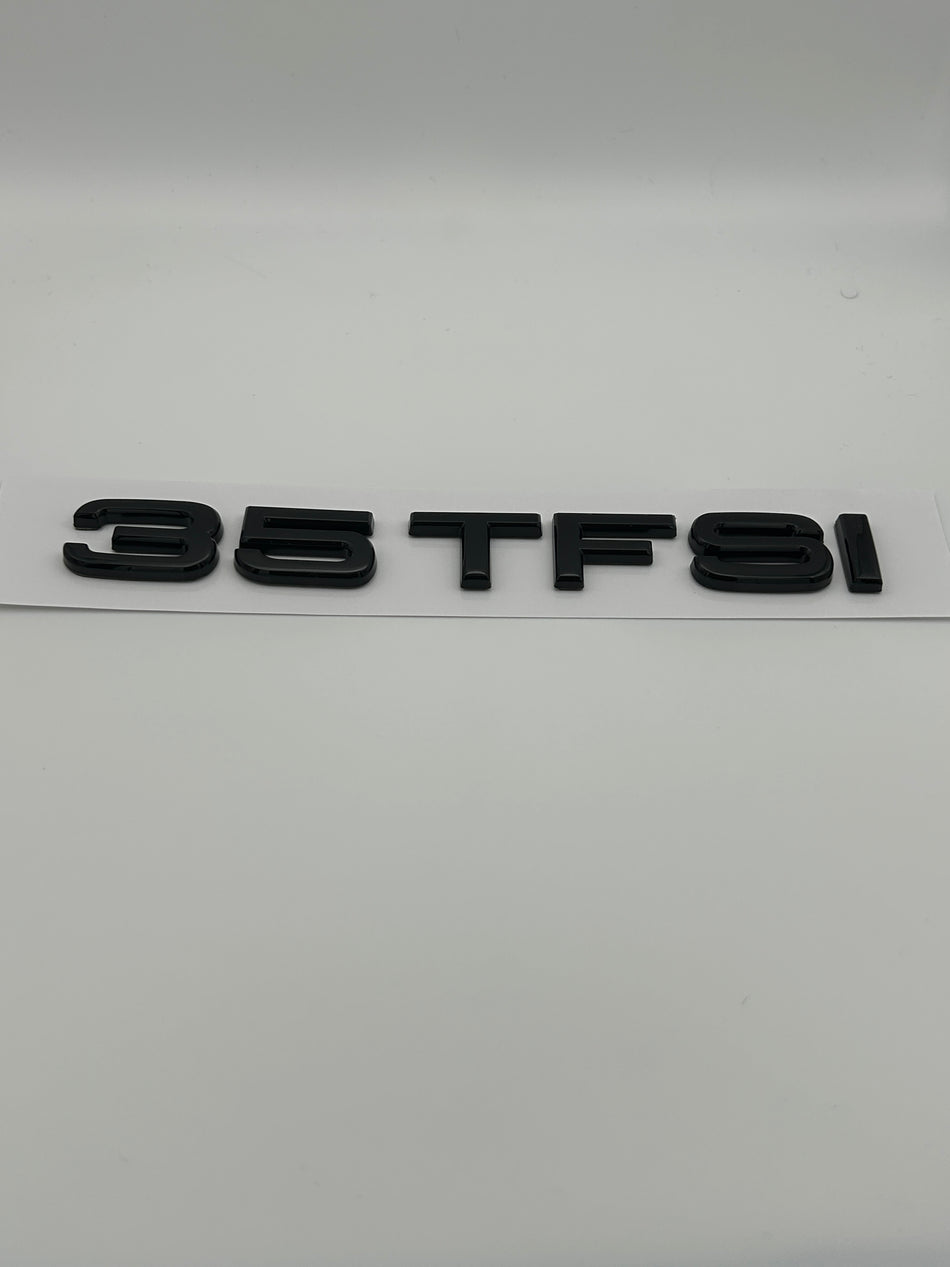 Audi TFSI 35 Gloss Black Emblem