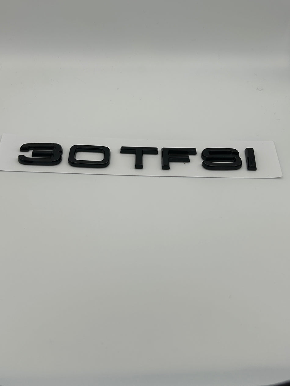 Audi TFSI 30 Gloss Black Emblem