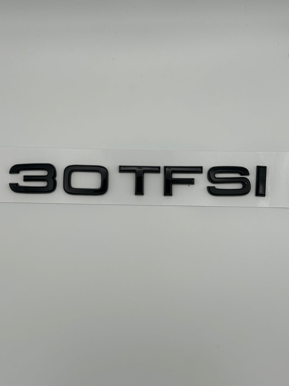 Audi TFSI 30 Gloss Black Emblem