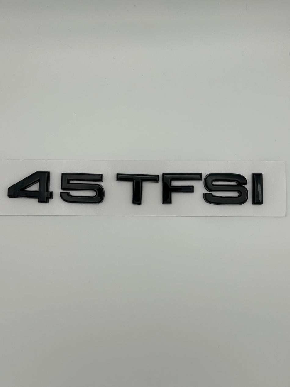 Audi TFSI 45 Gloss Black Emblem