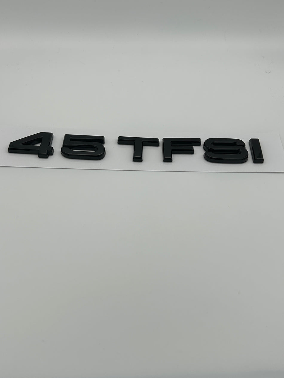 Audi TFSI 45 Gloss Black Emblem