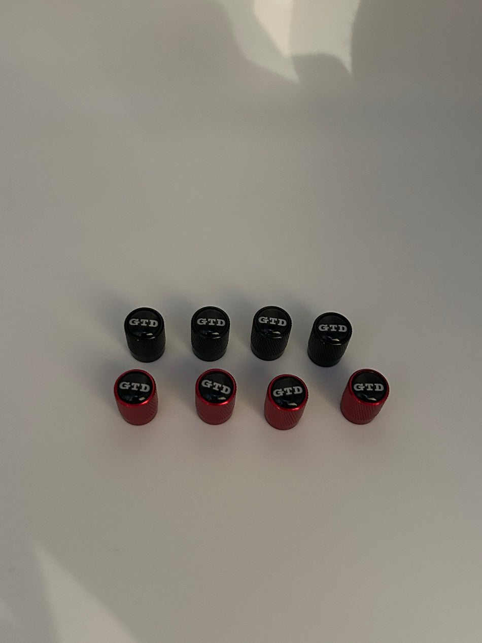 VW GTD Dust Caps- Red