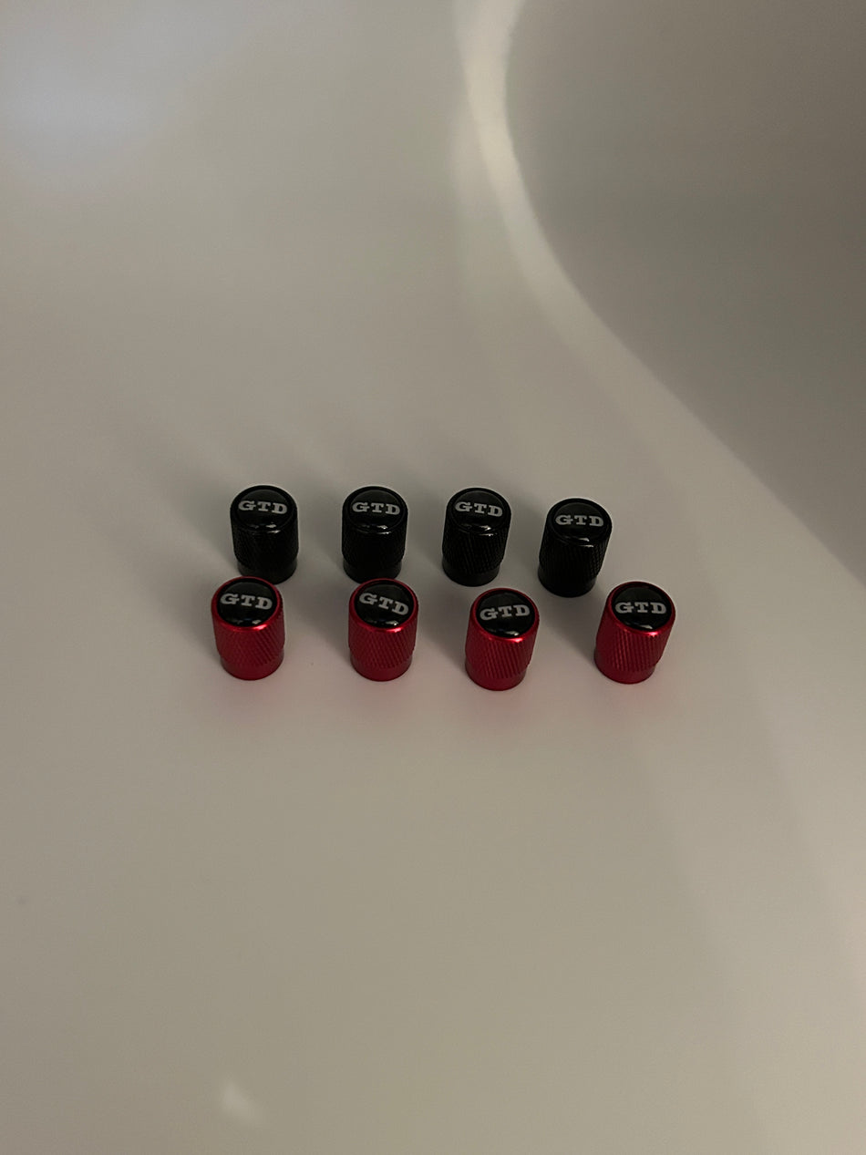 VW GTD Dust Caps- Red