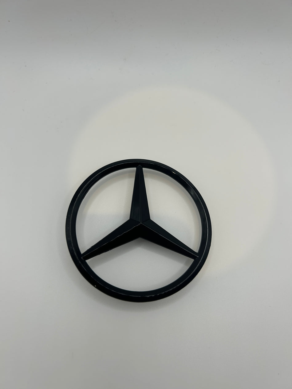 Rear Bright Black Trunk Emblem for Mercedes Benz 9cm