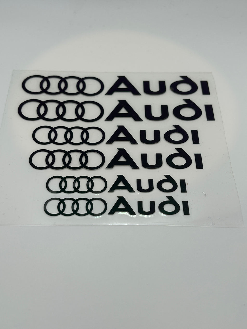 Audi Break Calliper Stickers- Audi- Black