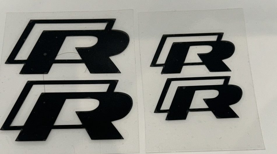 VW Break Calliper Stickers- Pre Facelift R - Black
