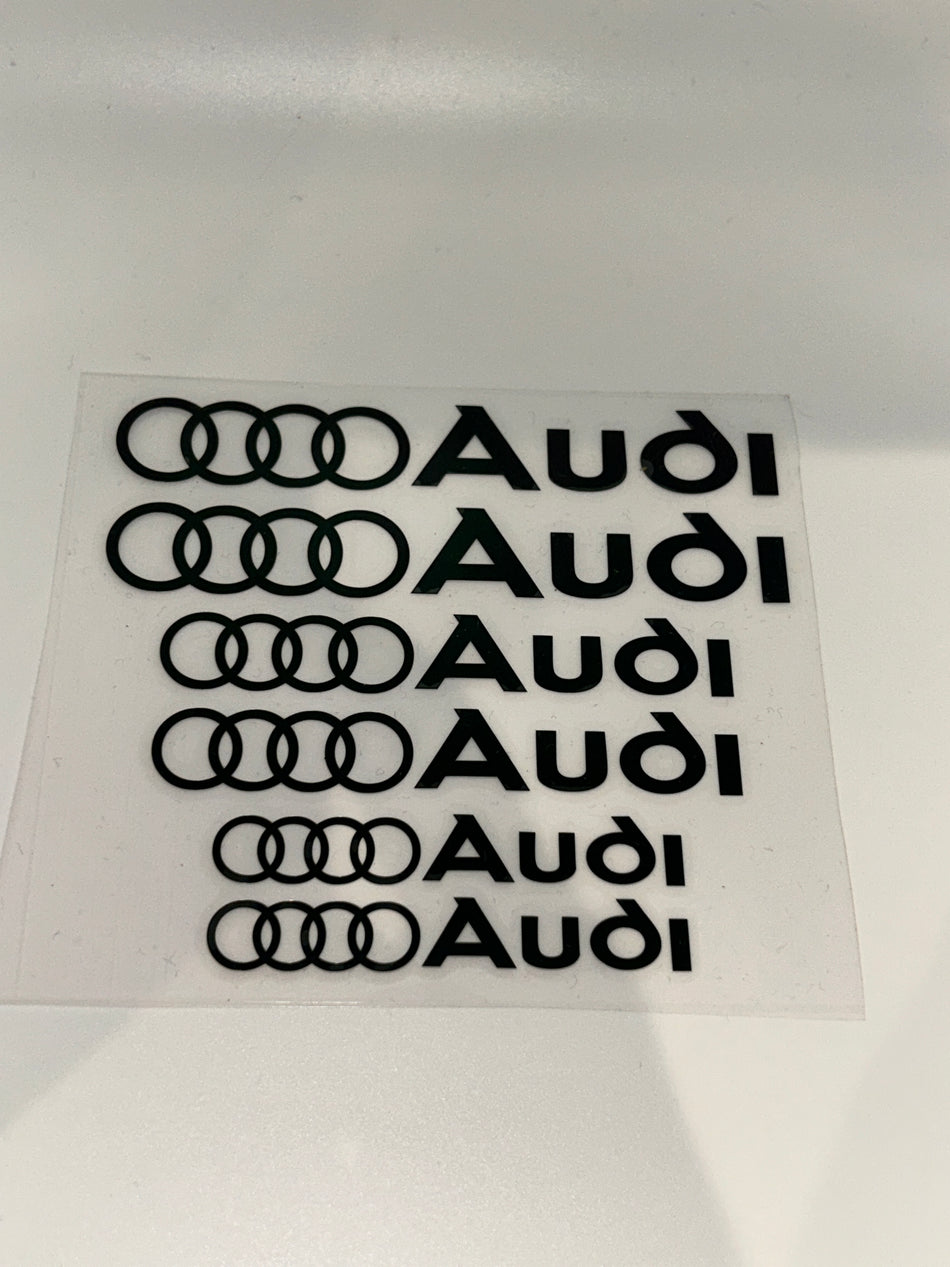 Audi Break Calliper Stickers- Audi- Black