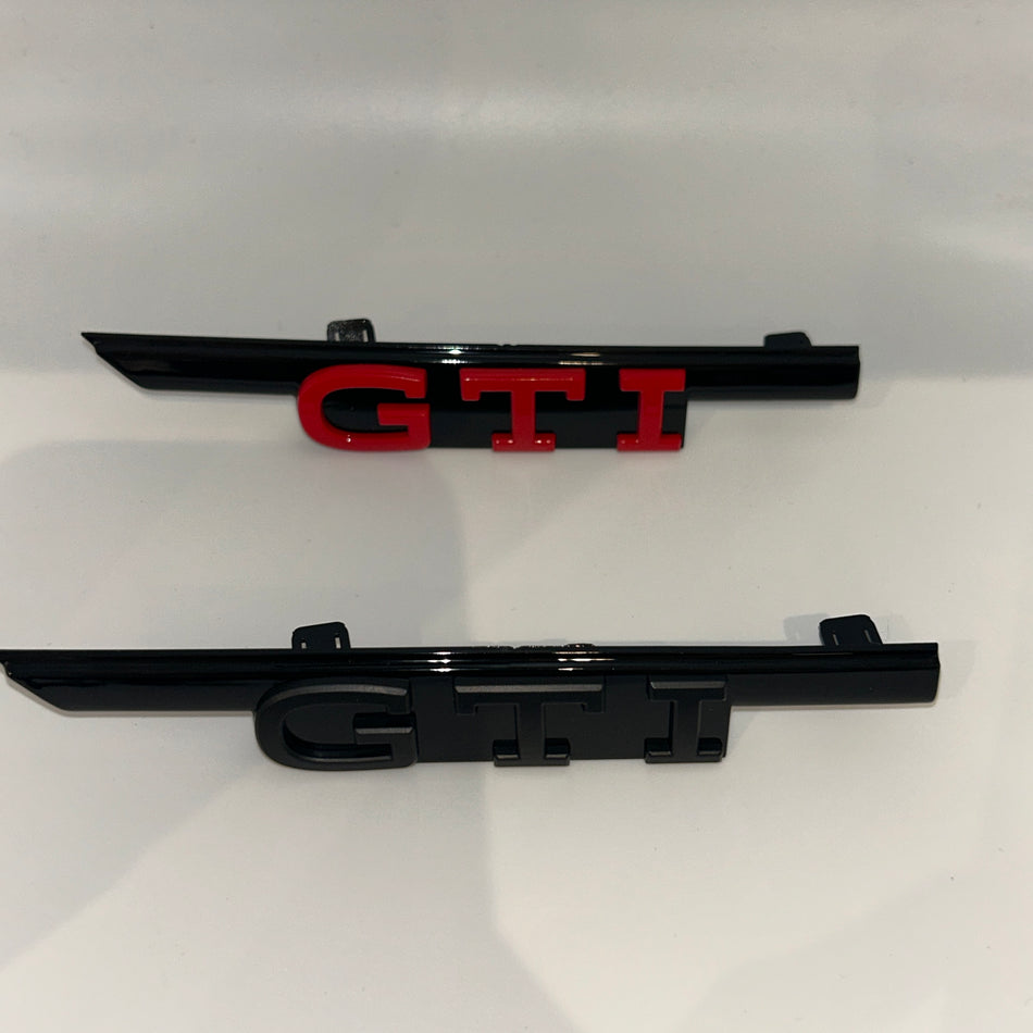 VW GTI Grill Emblem- Black