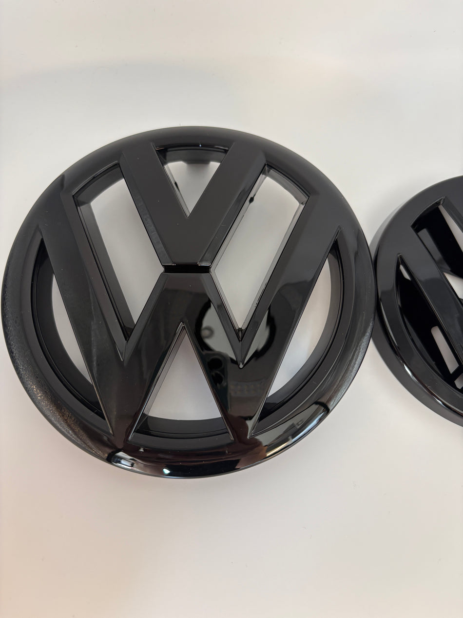 VW Golf MK 7.5 Emblem- Gloss Black- Front and Rear