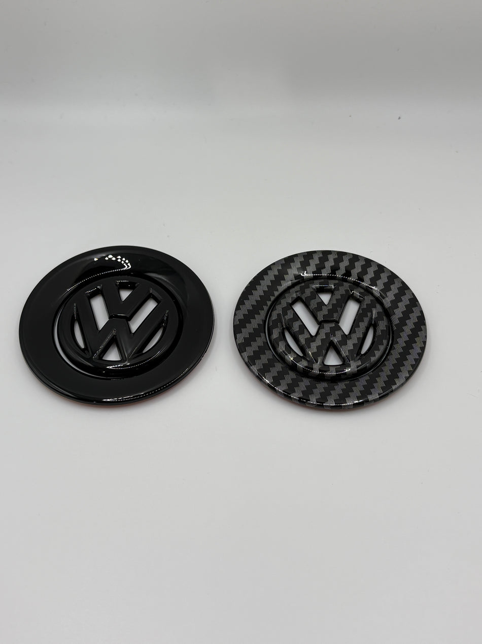 VW Steering Wheel Logo Insert- Carbon Fibre