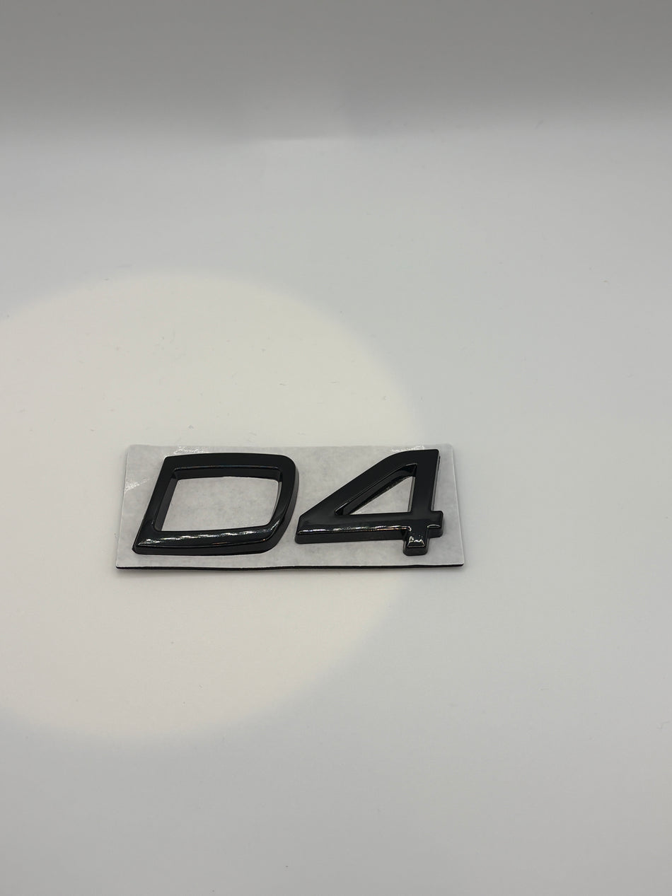 Volvo D4 Emblem- Gloss Black