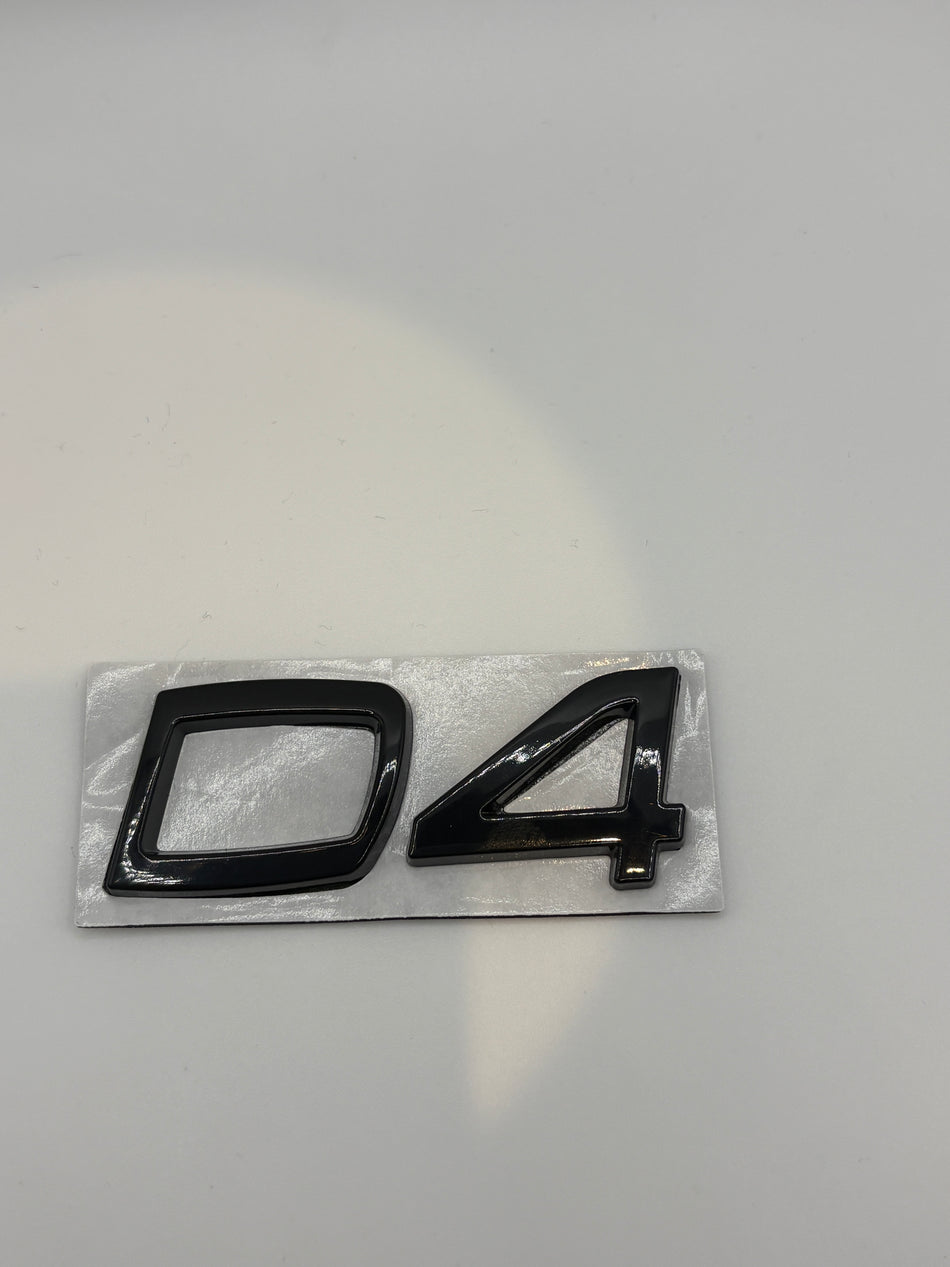 Volvo D4 Emblem- Gloss Black