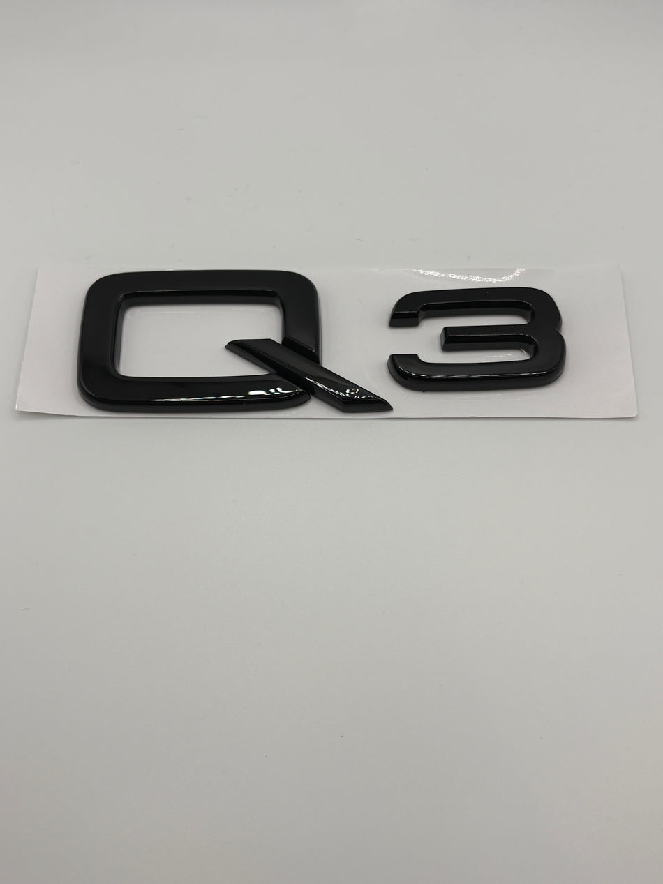 Audi Q3 Emblem- Gloss Black