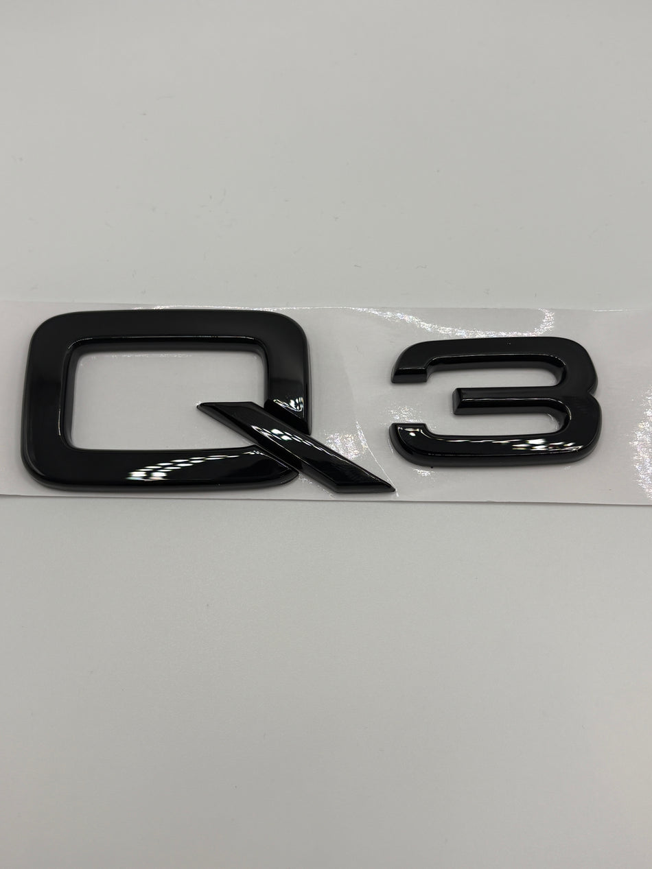 Audi Q3 Emblem- Gloss Black
