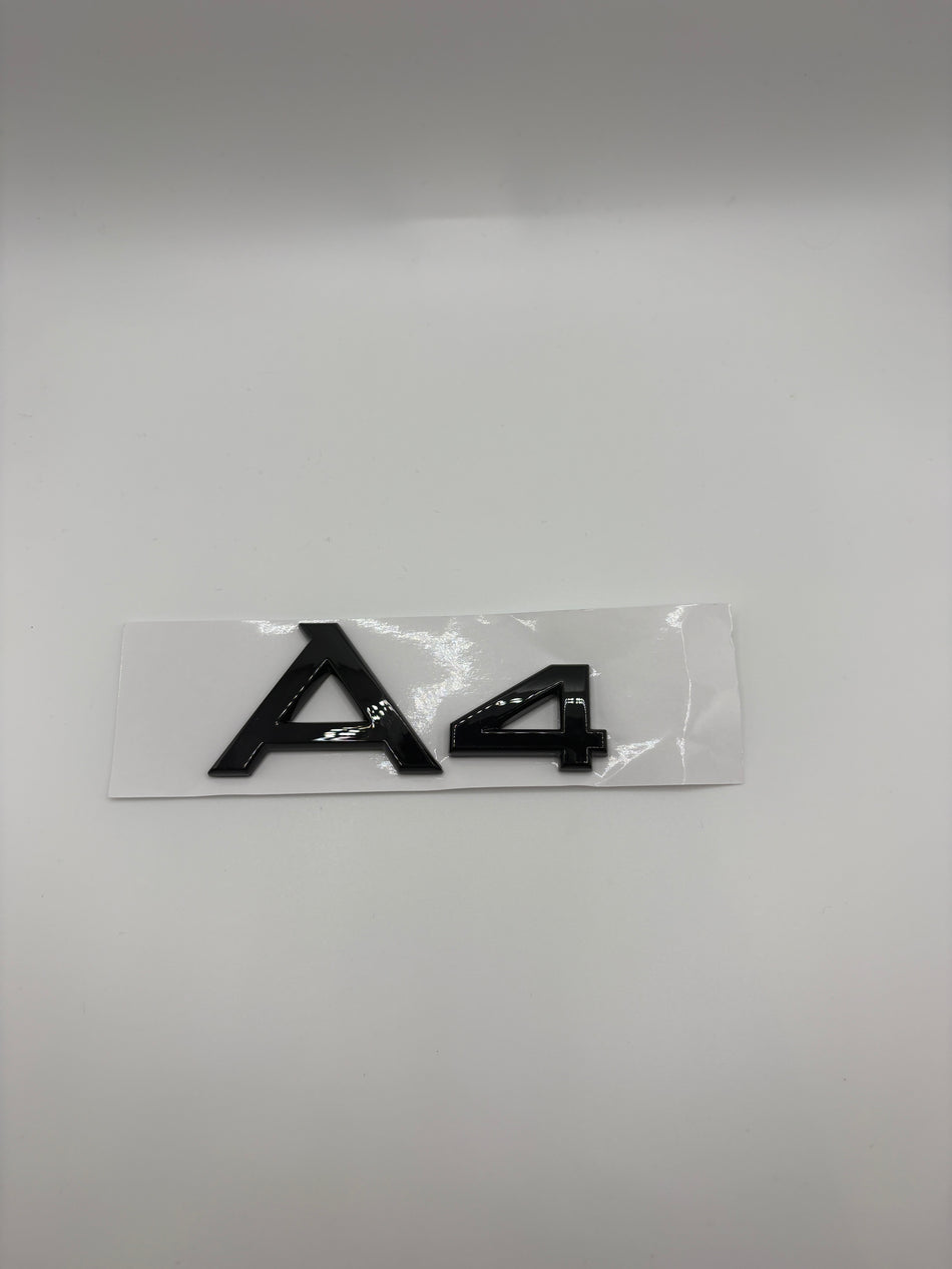 Audi A4 Emblem- Gloss Black
