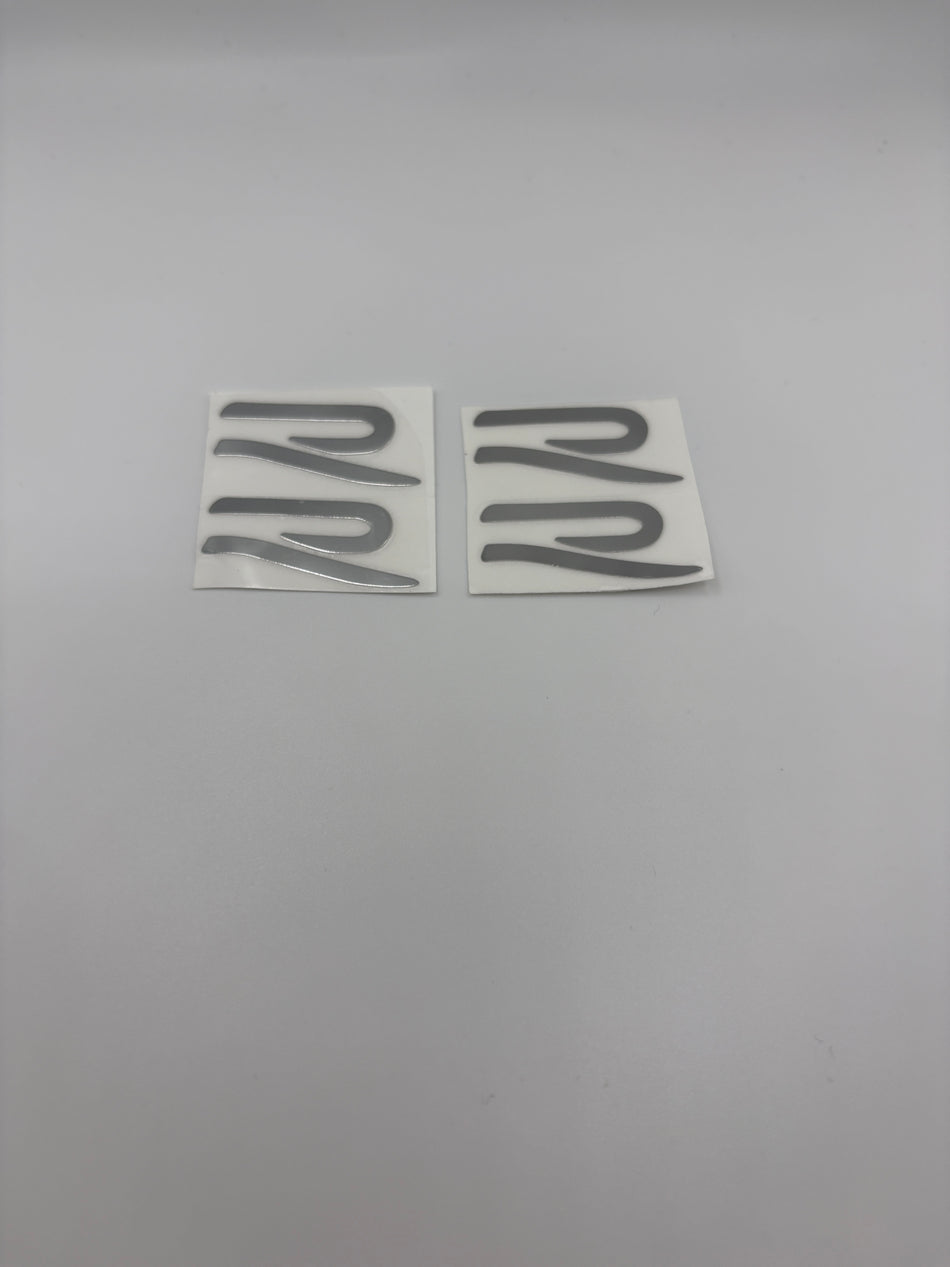 VW Silver R Stickers- Windscreen Wipers