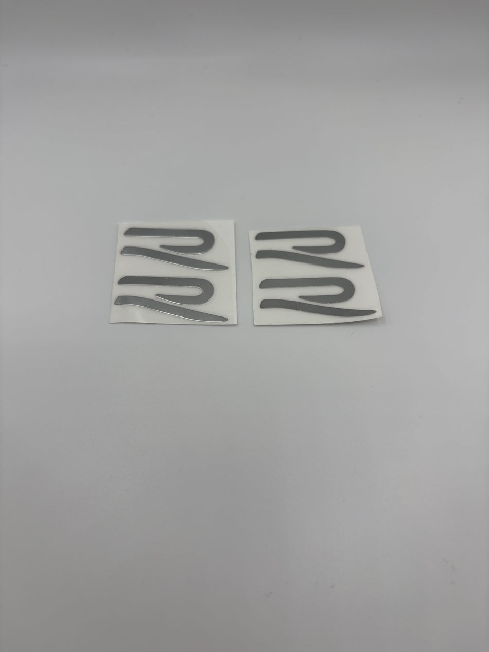 VW Silver R Stickers- Windscreen Wipers