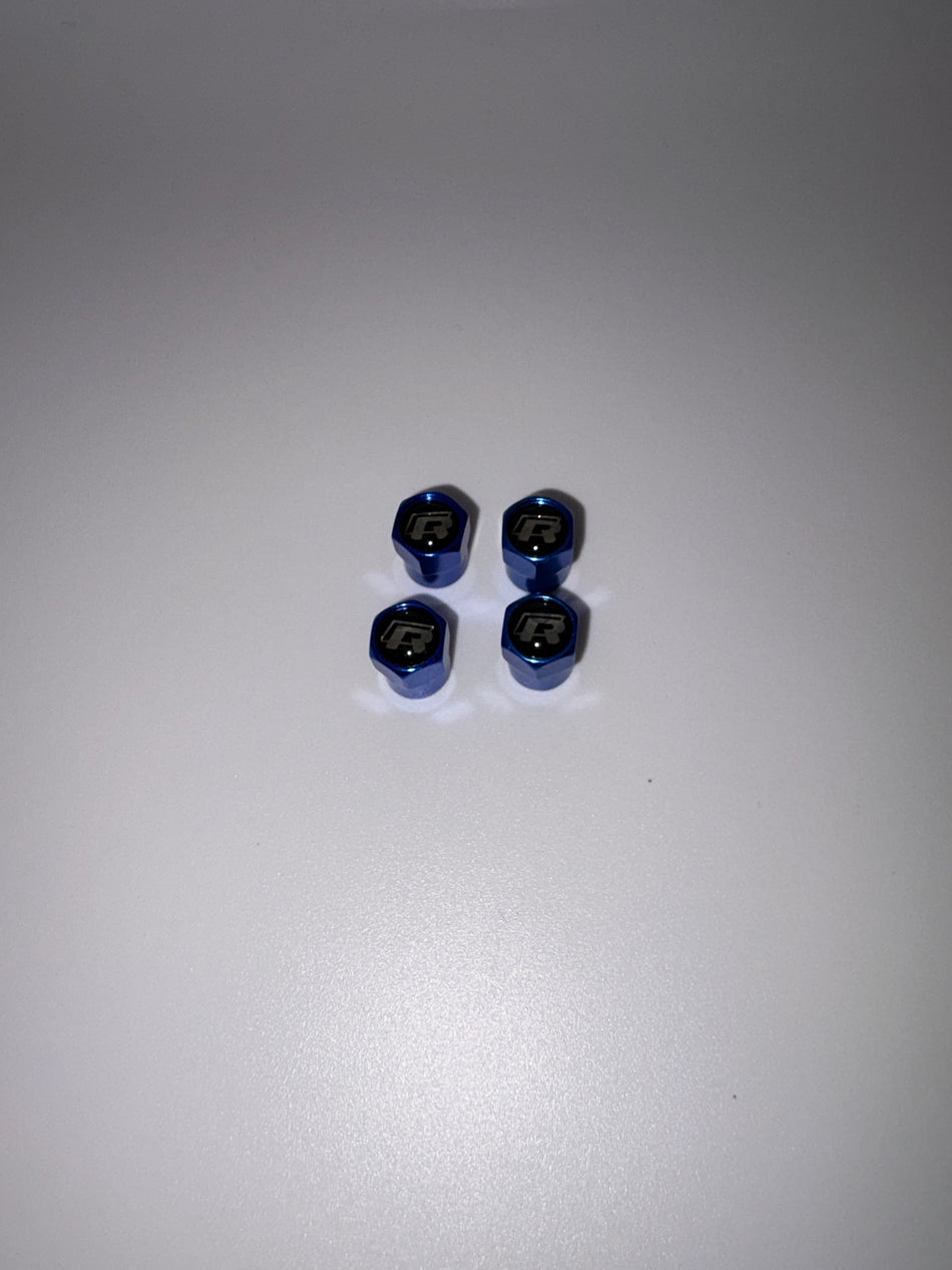 VW R Dust Caps- Pre Facelift- Blue
