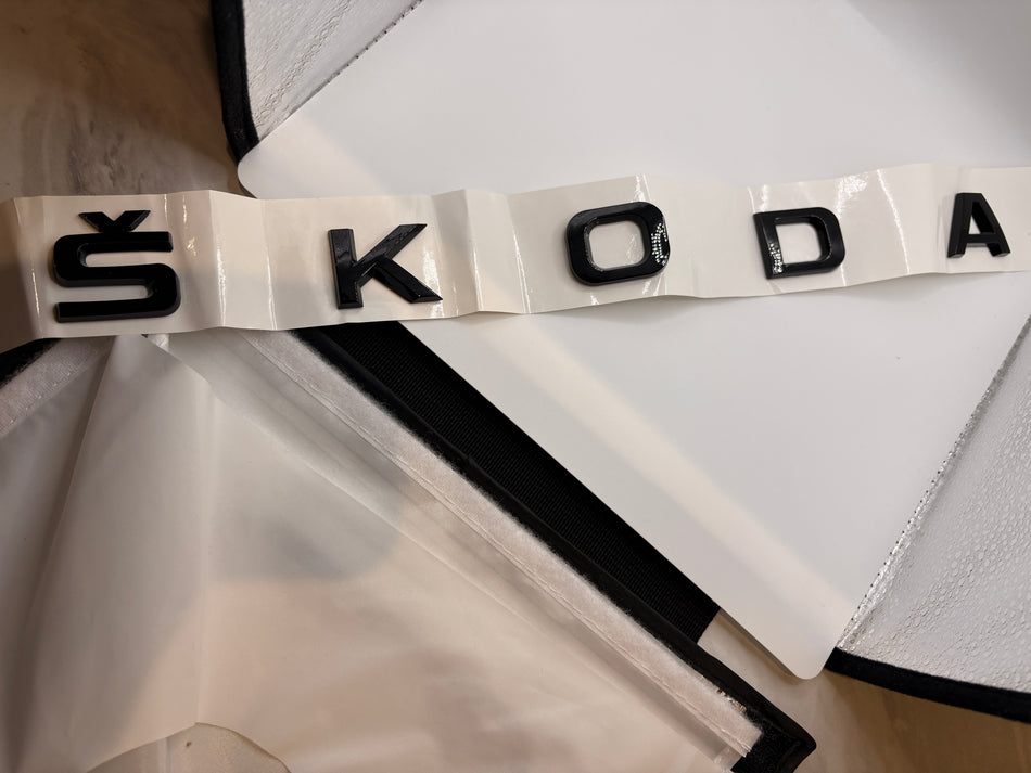 Skoda Emblem- Gloss Black- Large