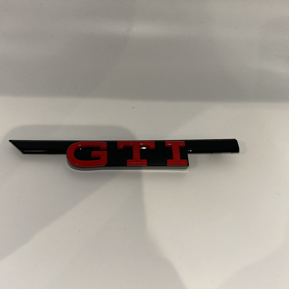 VW GTI Grill Emblem- Red